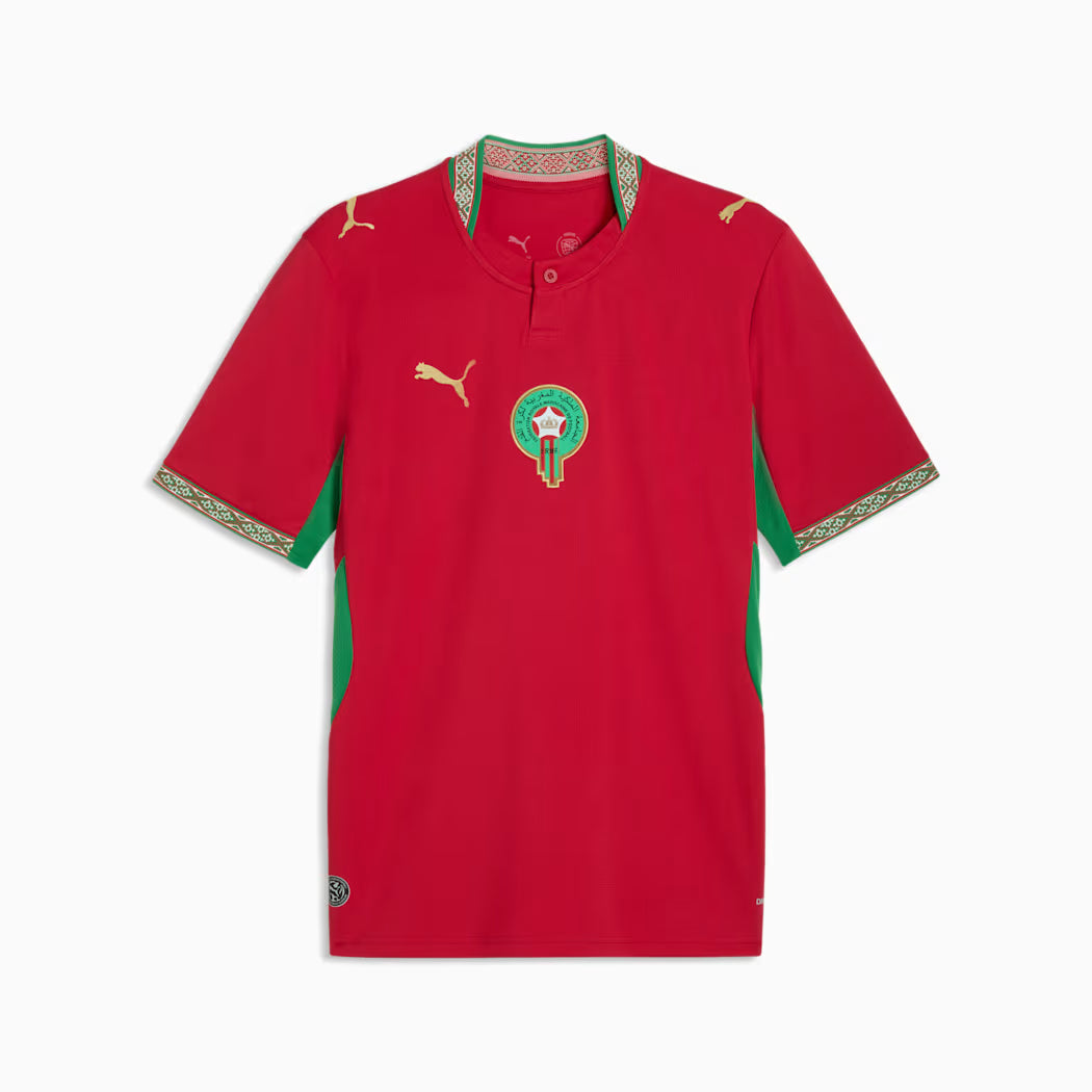 Morocco National Team FIFA Puma Men Red 2026 Home Replica Jersey product image 1, provided for visual reference and product