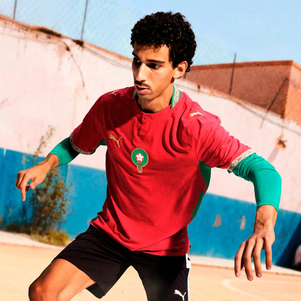 Morocco National Team FIFA Puma Youth Red 2026 Home Replica Jersey product image 7, provided for visual reference and