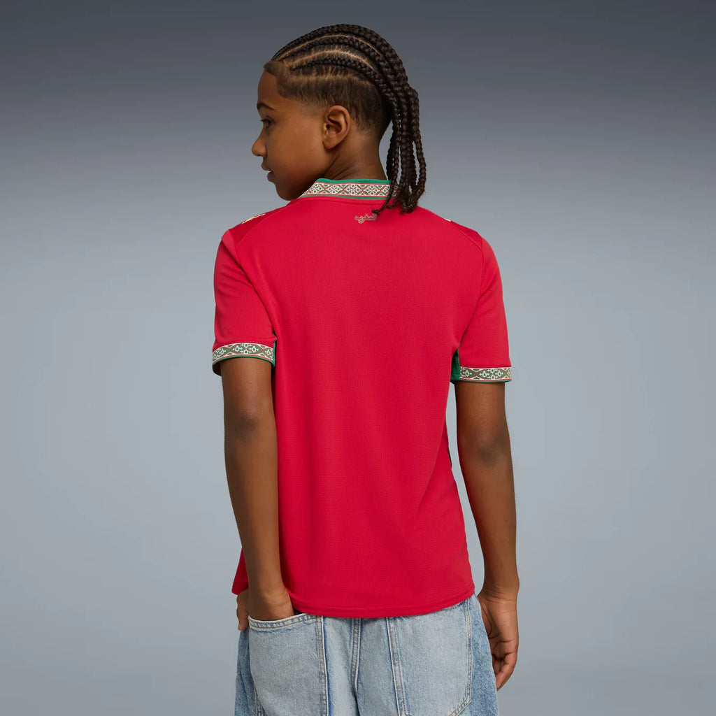 Morocco National Team FIFA Puma Youth Red 2026 Home Replica Jersey product image 5, provided for visual reference and