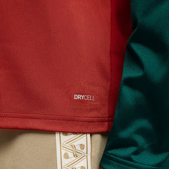 Morocco National Team FIFA Puma Men Red 1/4 Zip Long-sleeve Shirt product image 7, provided for visual reference and product