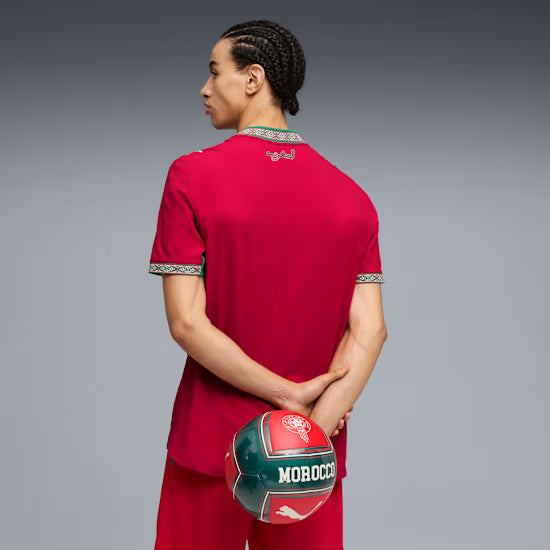 Morocco National Team FIFA Puma Men Red 2026 Home Authentic Jersey product image 8, provided for visual reference and