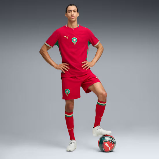 Morocco National Team FIFA Puma Men Red 2026 Home Authentic Jersey product image 6, provided for visual reference and
