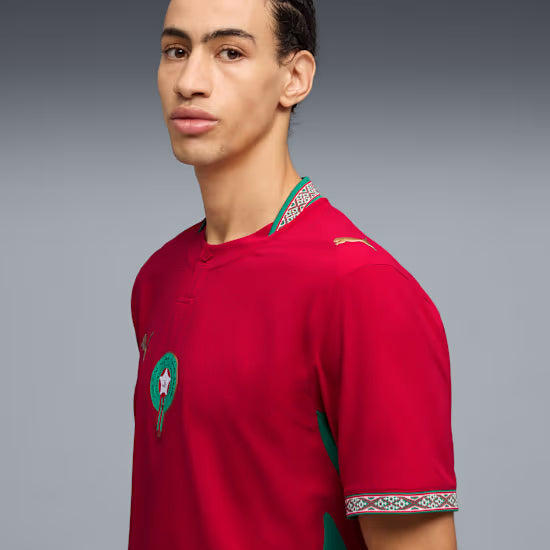 Morocco National Team FIFA Puma Men Red 2026 Home Authentic Jersey product image 7, provided for visual reference and