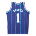 Muggsy Bogues Charlotte Hornets NBA Mitchell & Ness Men Purple 1994-95 Hardwood Classics Swingman Jersey product image 1,