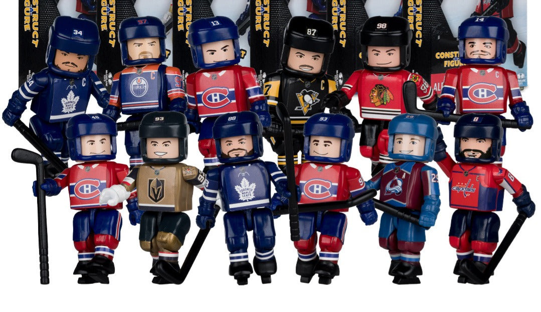 NHL McFarlene Toys Construct A-Figure Series 1 Blind Bag Mini Figure product image 2, provided for visual reference and