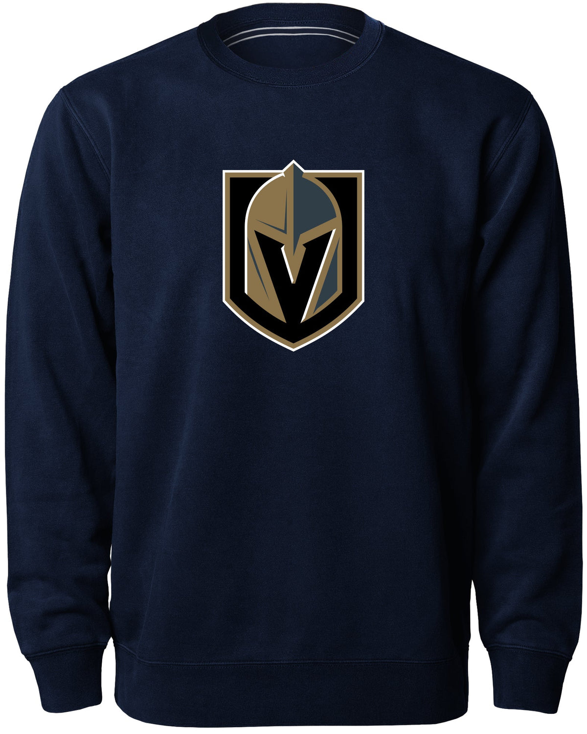Las Vegas Golden Knights NHL Bulletin Men Navy Twill Logo Express Crew Sweater product image 1, provided for visual