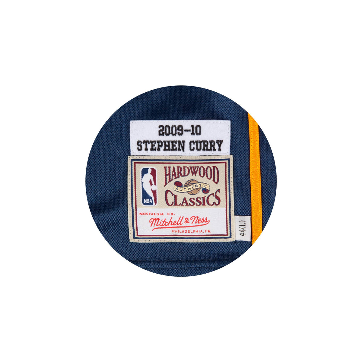 Stephen Curry Golden State Warriors NBA Mitchell & Ness Men Navy 2009-10 Hardwood Classic Authentic Jersey product image 3,