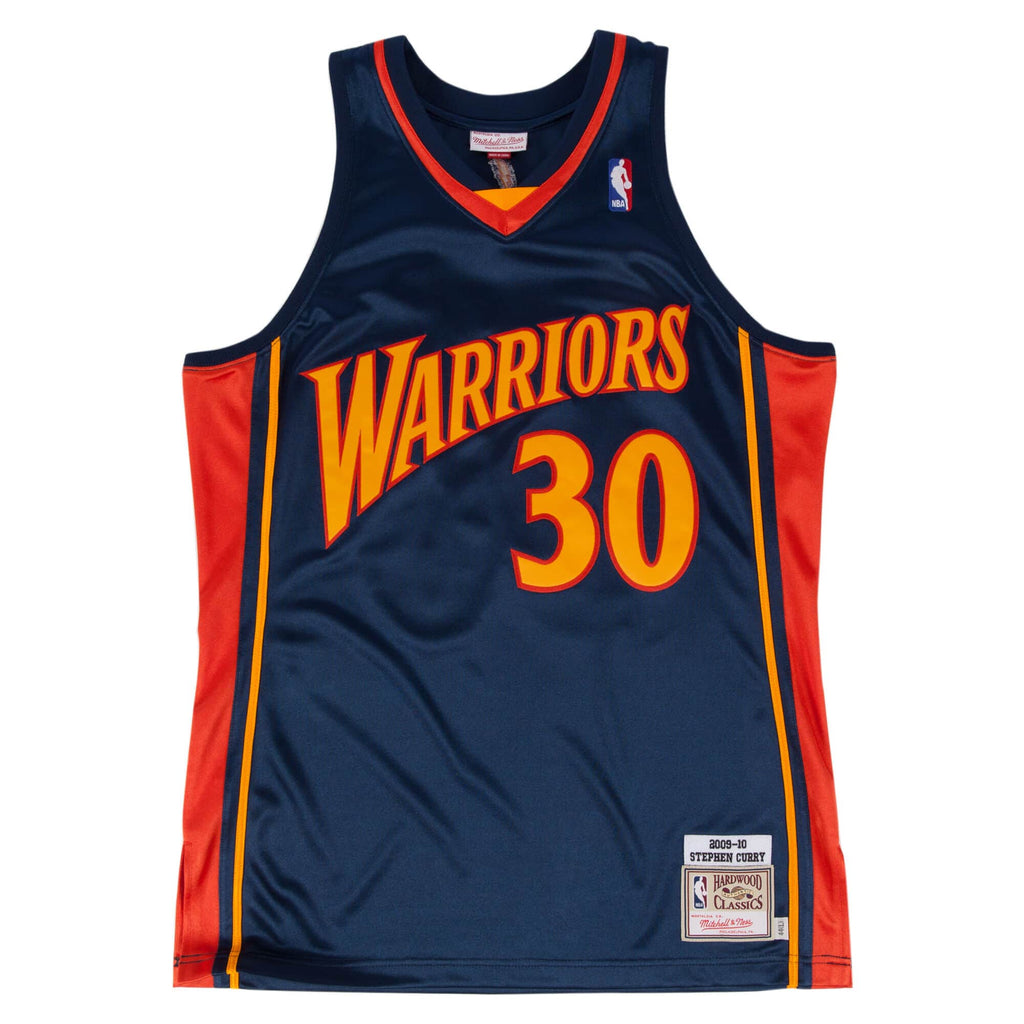 Stephen Curry Golden State Warriors NBA Mitchell & Ness Men Navy 2009-10 Hardwood Classic Authentic Jersey product image 1,
