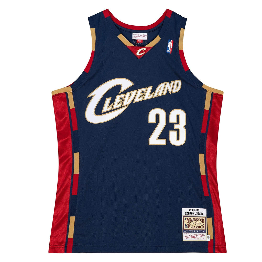 Lebron James Cleveland Cavaliers NBA Mitchell & Ness Men Navy 2008-09 Hardwood Classic Authentic Jersey product image 2,