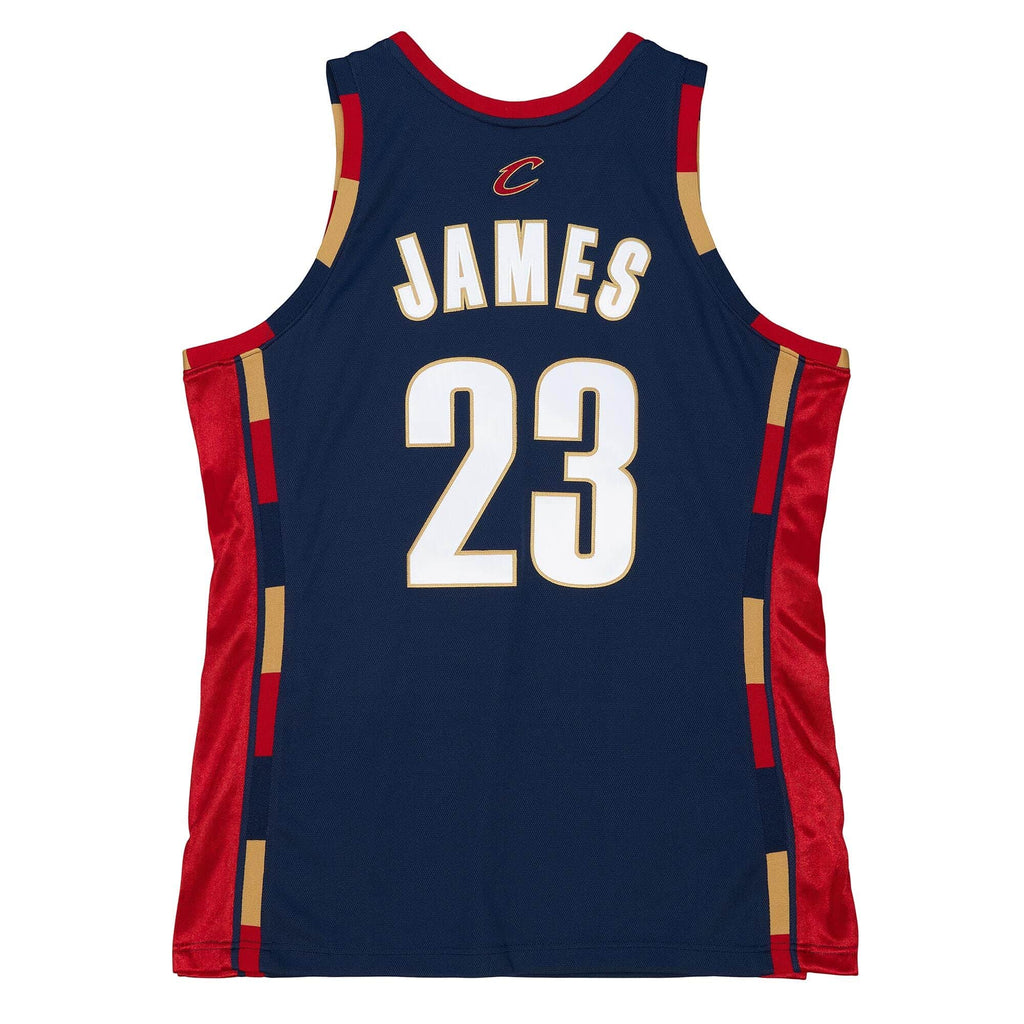 Lebron James Cleveland Cavaliers NBA Mitchell & Ness Men Navy 2008-09 Hardwood Classic Authentic Jersey product image 1,