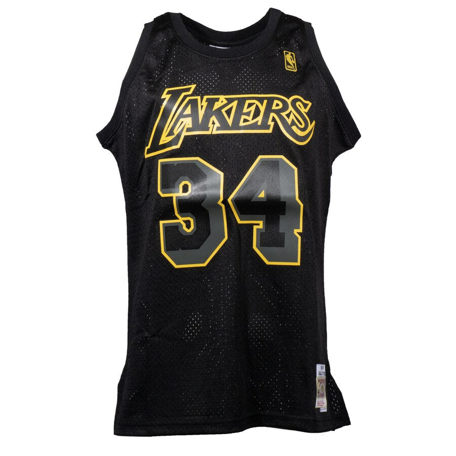 Shaquille O'Neal Los Angeles Lakers NBA Mitchell & Ness Men Black Dynamic Jersey product image 2, provided for visual