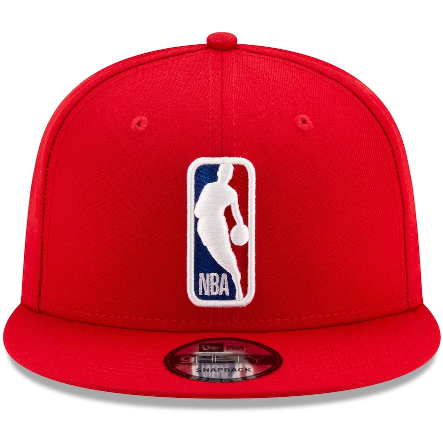 NBA Man Logo New Era Men Red 9Fifty Basic Snapback product image 4, provided for visual reference and product detail review