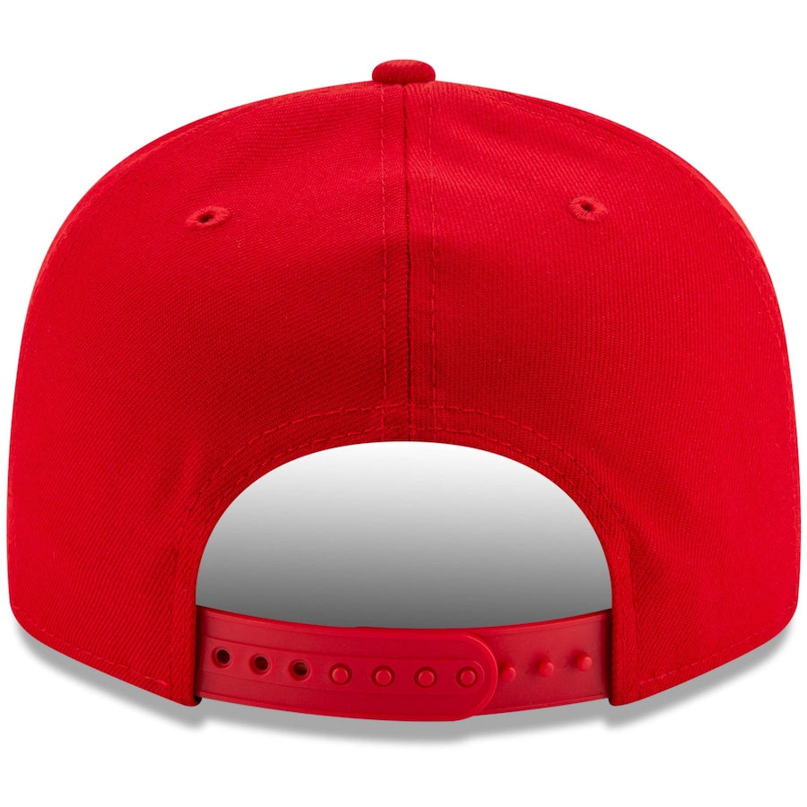 NBA Man Logo New Era Men Red 9Fifty Basic Snapback product image 2, provided for visual reference and product detail review