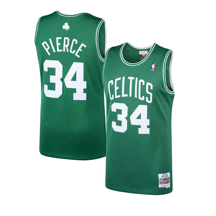 Paul Pierce Boston Celtics NBA Mitchell & Ness Men Green 2007-08 Hardwood Classics Swingman Jersey product image 1, provided