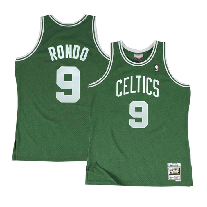 Rajon Rondo Boston Celtics NBA Mitchell & Ness Men Green 2007-08 Hardwood Classics Swingman Jersey product image 3, provided