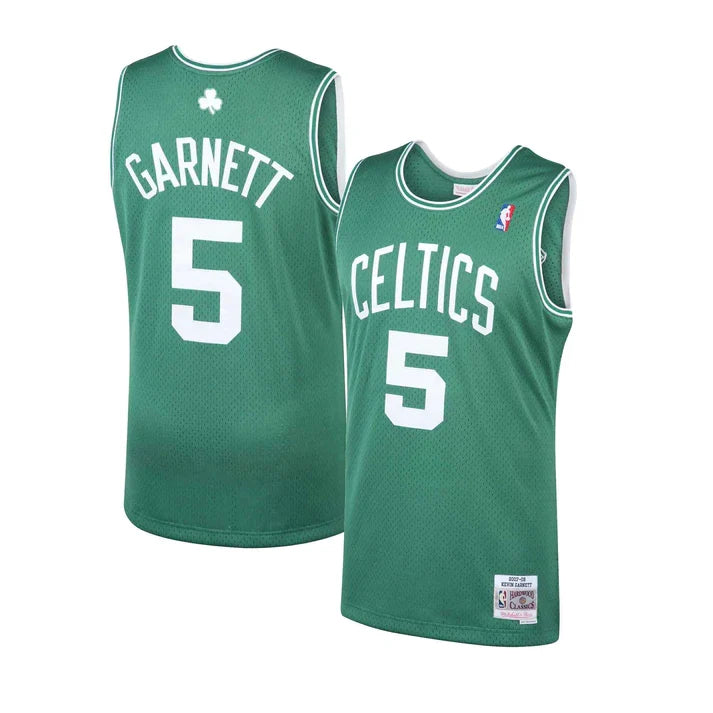 Kevin Garnett Boston Celtics NBA Mitchell & Ness Men Green 2007-08 Hardwood Classics Swingman Jersey product image 1,