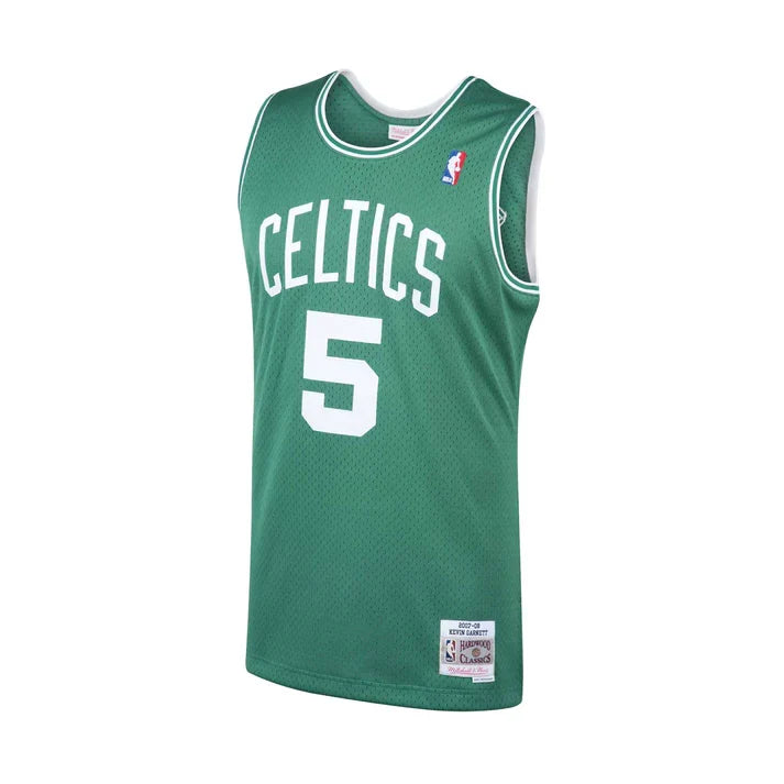 Kevin Garnett Boston Celtics NBA Mitchell & Ness Men Green 2007-08 Hardwood Classics Swingman Jersey product image 2,
