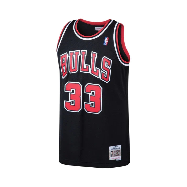 Scottie Pippen Chicago Bulls NBA Mitchell & Ness Men Black 1997-98 Alternate Hardwood Classics Swingman Jersey product image