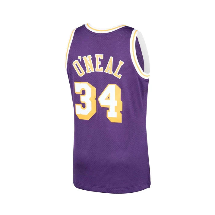 Shaquille O'Neal Los Angeles Lakers NBA Mitchell & Ness Men Purple 1996-1997 Hardwood Classics Swingman Jersey product image
