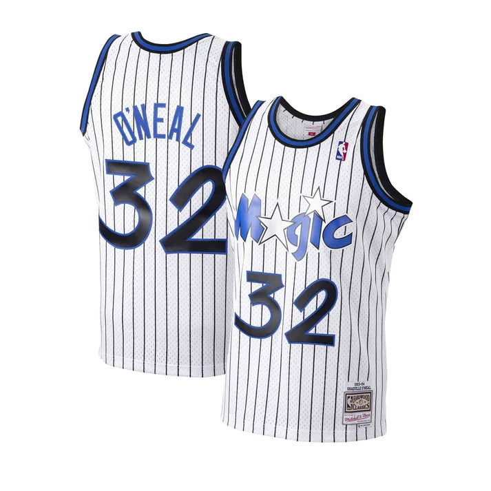 Shaquille O'Neal Orlando Magic NBA Mitchell & Ness Men White 1993-94 Hardwood Classics Swingman Jersey product image 1,