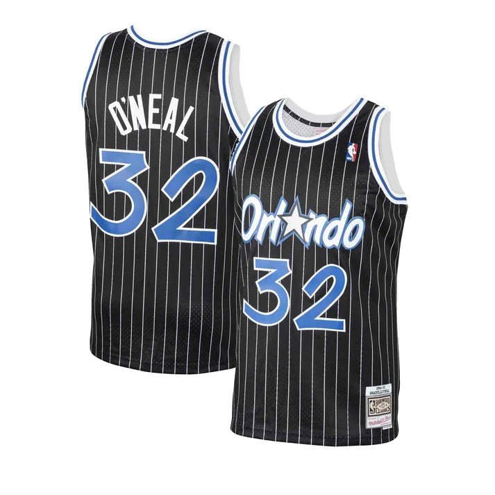 Shaquille O'Neal Orlando Magic NBA Mitchell & Ness Men Black 1994-95 Hardwood Classics Swingman Jersey product image 1,