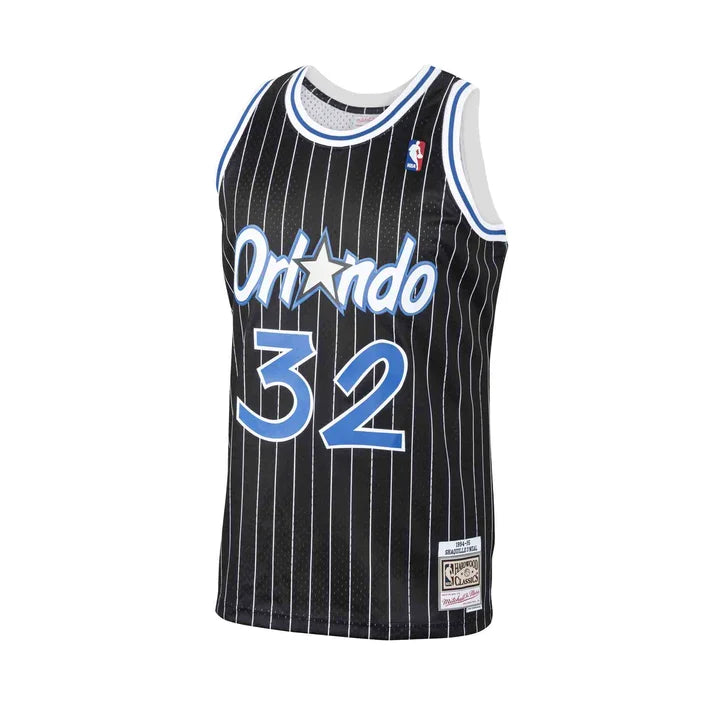 Shaquille O'Neal Orlando Magic NBA Mitchell & Ness Men Black 1994-95 Hardwood Classics Swingman Jersey product image 2,