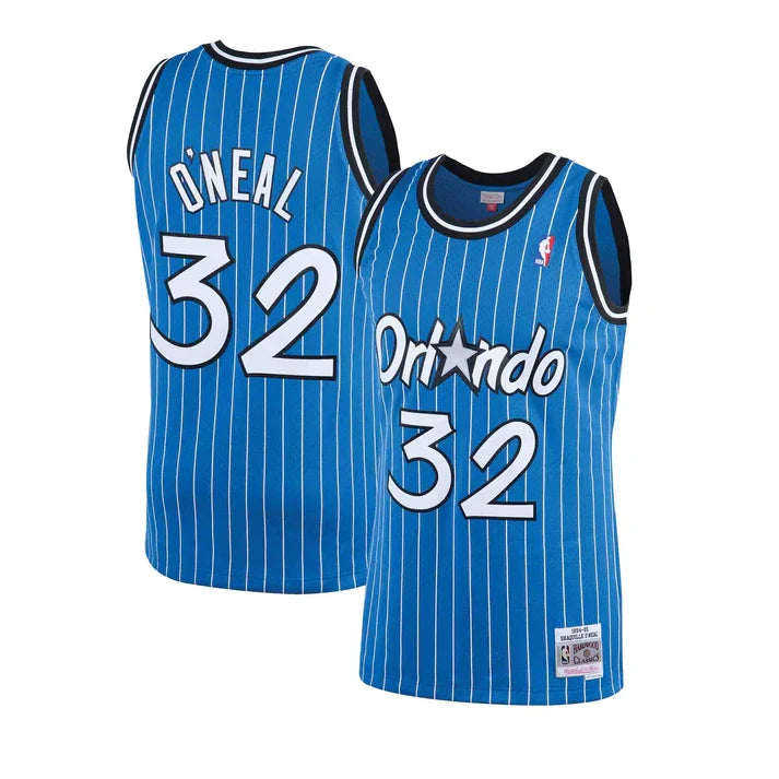 Shaquille O'Neal Orlando Magic NBA Mitchell & Ness Men Royal 1994-95 Hardwood Classics Swingman Jersey product image 1,