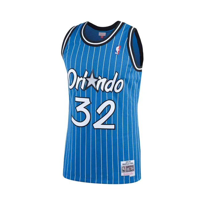 Shaquille O'Neal Orlando Magic NBA Mitchell & Ness Men Royal 1994-95 Hardwood Classics Swingman Jersey product image 2,