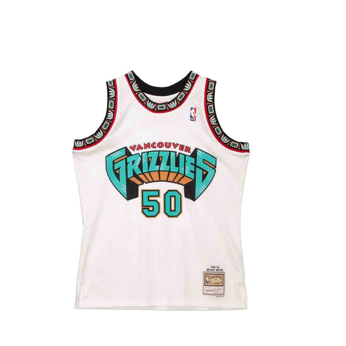 Bryant Reeves Vancouver Grizzlies NBA Mitchell & Ness Men White 1995-96 Hardwood Classics Swingman Jersey product image 1,