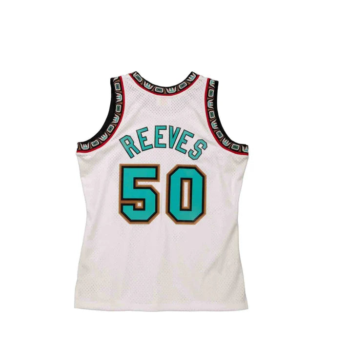 Bryant Reeves Vancouver Grizzlies NBA Mitchell & Ness Men White 1995-96 Hardwood Classics Swingman Jersey product image 2,