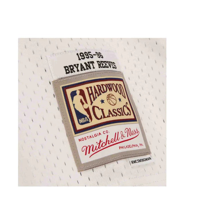 Bryant Reeves Vancouver Grizzlies NBA Mitchell & Ness Men White 1995-96 Hardwood Classics Swingman Jersey product image 3,
