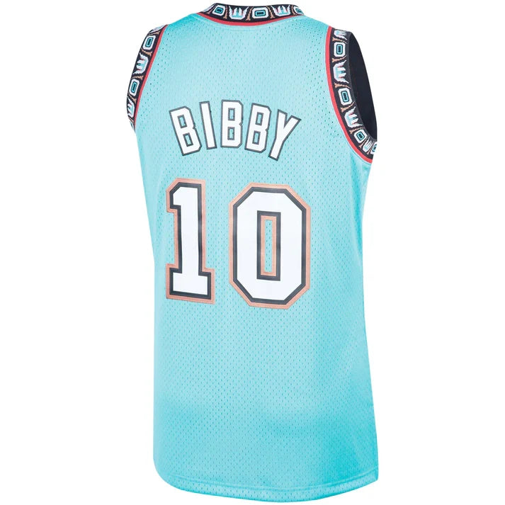 Mike Bibby Vancouver Grizzlies NBA Mitchell & Ness Men Teal 1998-99 Hardwood Classics Swingman Jersey product image 3,