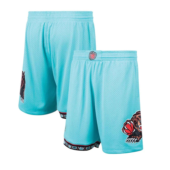 Vancouver Grizzlies NBA Mitchell & Ness Men Teal 1996-97 Hardwood Classics Swingman Shorts product image 1, provided for