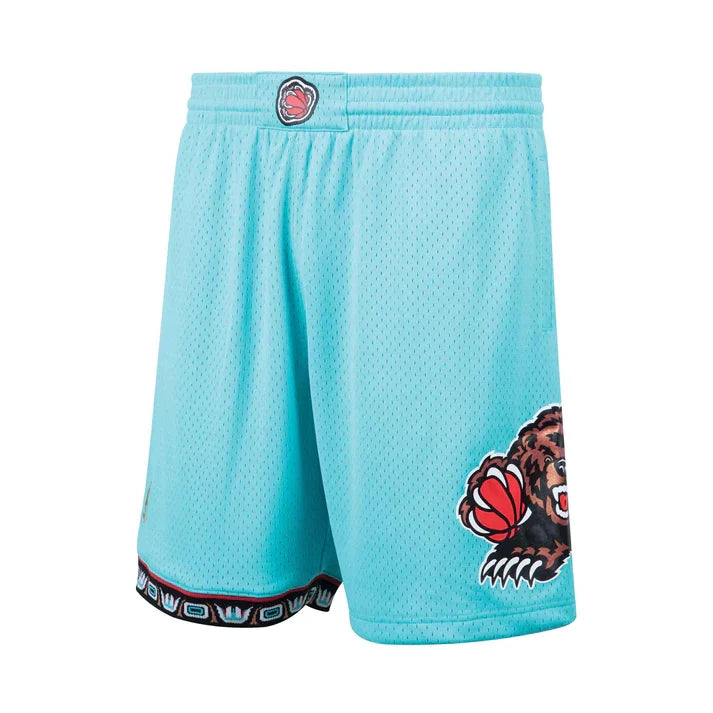Vancouver Grizzlies NBA Mitchell & Ness Men Teal 1996-97 Hardwood Classics Swingman Shorts product image 2, provided for