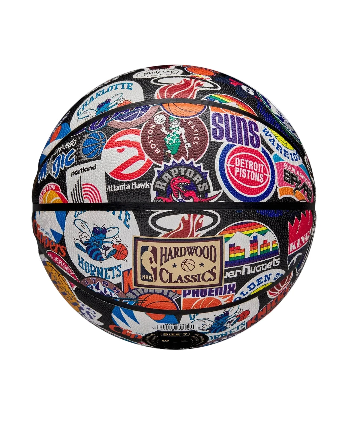 NBA Wilson All Team Retro Hardwood Classics Basketball product image 2, provided for visual reference and product detail