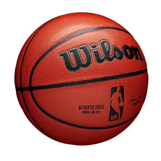 NBA Wilson Authentic Indoor Game Basketball product image 2, provided for visual reference and product detail review