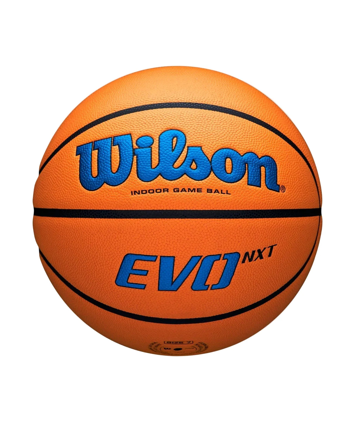 NCAA Wilson Royal/Orange EVO NXT Official Game Basketball product image 2, provided for visual reference and product detail