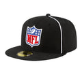 NFL Shield Logo New Era Men Black 59Fifty On Field Officials Fitted Hat product image 1, provided for visual reference and