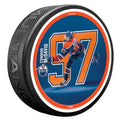 Connor McDavid Edmonton Oilers NHL Breakout Series Hockey Puck product image 1, provided for visual reference and product