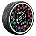 NHL All 32 Teams Textured Hockey Puck product image 1, provided for visual reference and product detail review