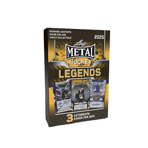 NHL 2025 Leaf Metal Hockey Legends Hobby Box Trading Cards product image 1, provided for visual reference and product detail
