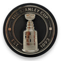 NHL Stanley Cup 3D Silver Medallion Hockey Puck product image 1, provided for visual reference and product detail review