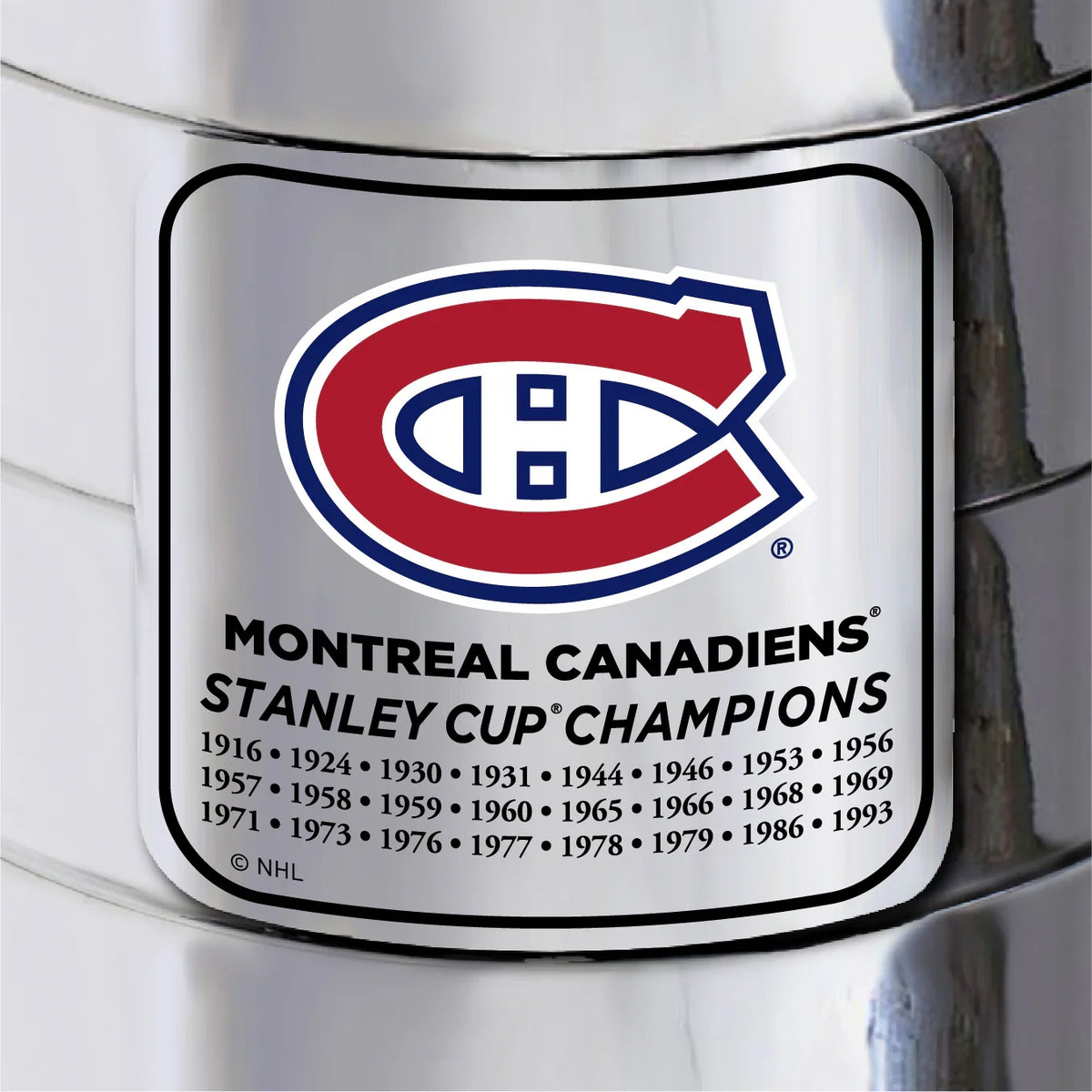 Montreal Canadiens NHL 25" Stanley Cup Replica Trophy product image 3, provided for visual reference and product detail
