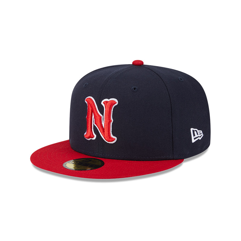 Nashville Sounds MiLB New Era Men Navy/Red 59Fifty Authentic Collection Fitted Hat product image 1, provided for visual