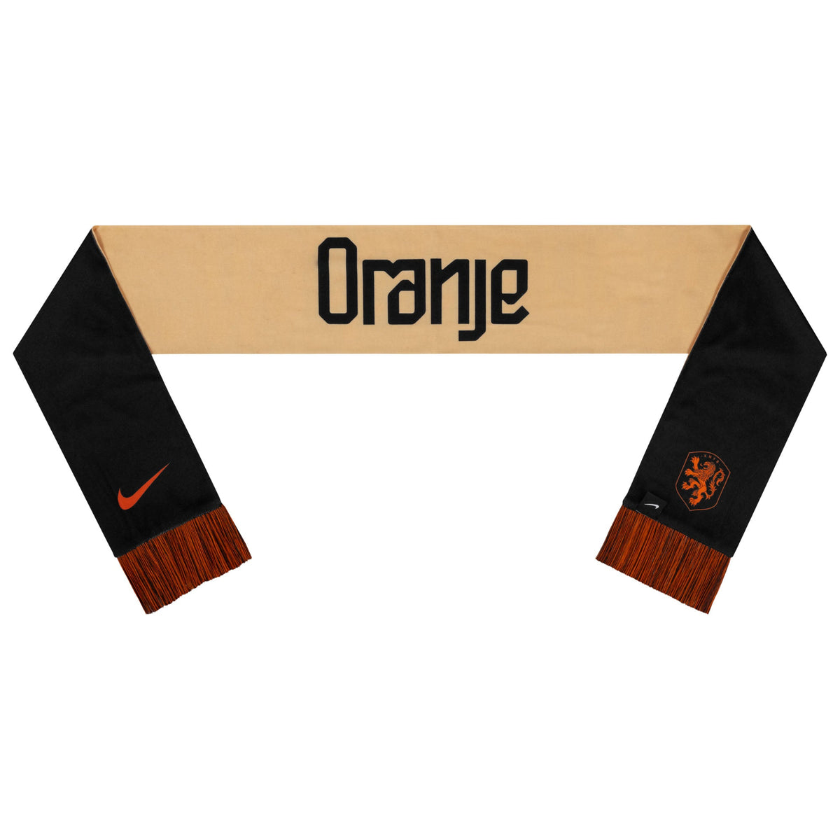 Netherlands National Team FIFA Nike Black/Orange Scarf product image 2, provided for visual reference and product detail