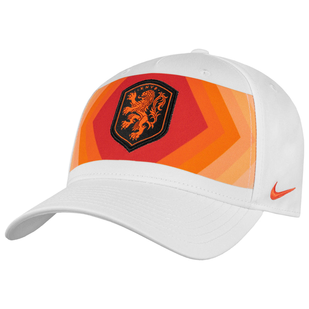 Netherlands National Team FIFA Nike Men White Rise Adjustable Hat product image 1, provided for visual reference and product