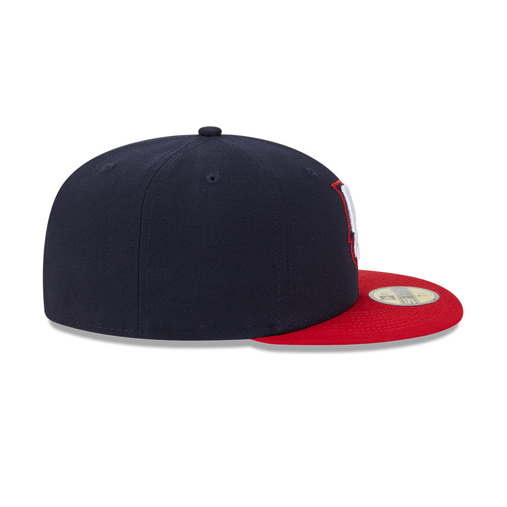New Hampshire Fisher Cats MiLB New Era Men Navy/Red 59Fifty Authentic Collection Fitted Hat product image 6, provided for