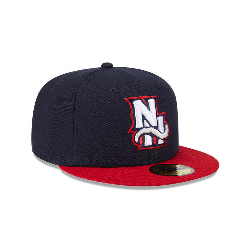 New Hampshire Fisher Cats MiLB New Era Men Navy/Red 59Fifty Authentic Collection Fitted Hat product image 4, provided for