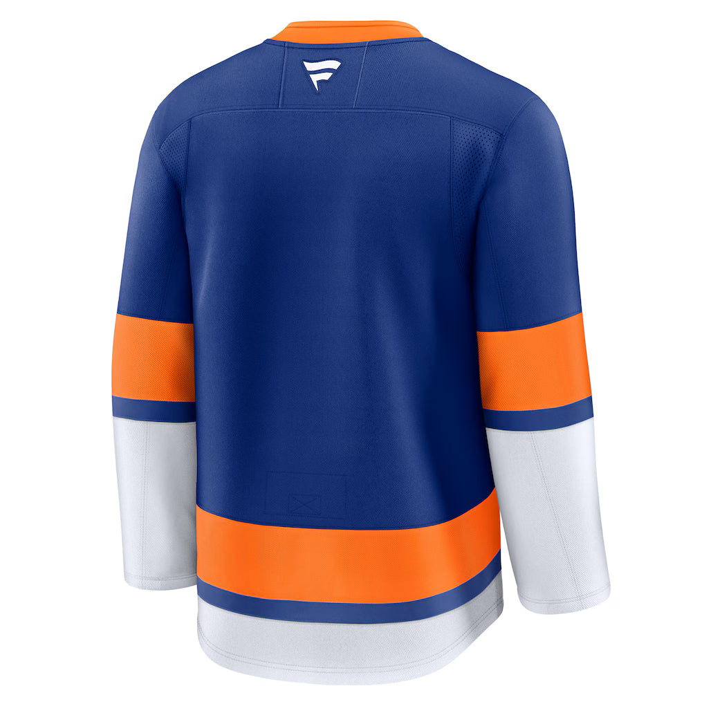 New York Islanders NHL Fanatics Branded Men Royal Blue Premium Jersey product image 2, provided for visual reference and