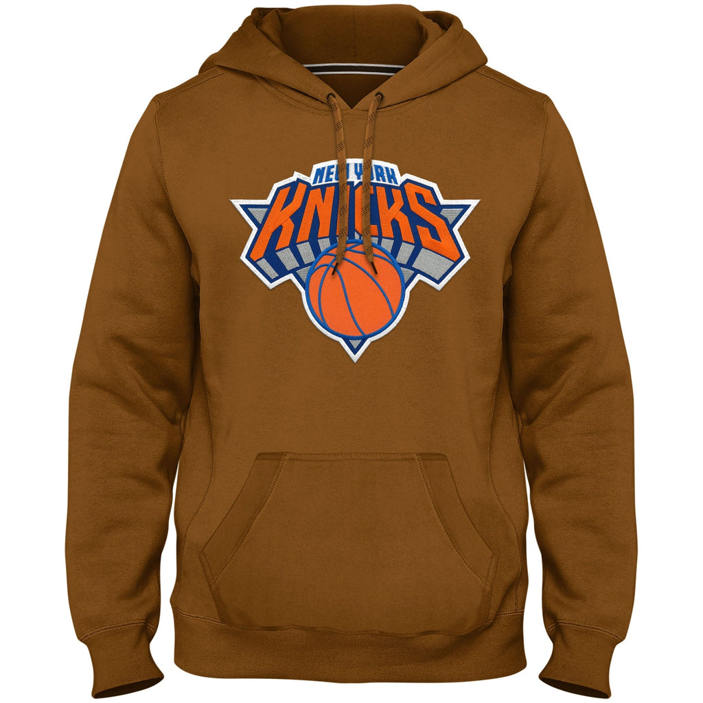 New York Knicks NBA Bulletin Men Dune Express Twill Logo Hoodie product image 1, provided for visual reference and product